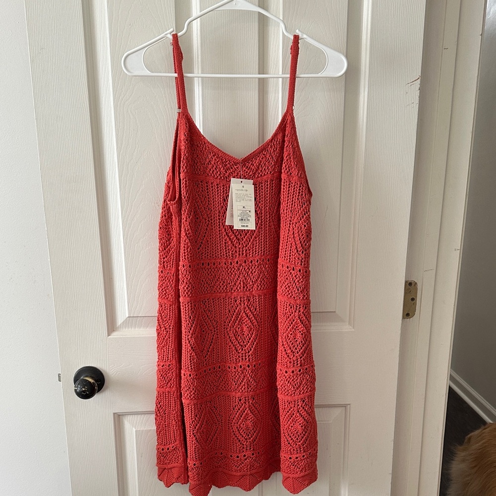 NWT Crochet Sleeveless Dress